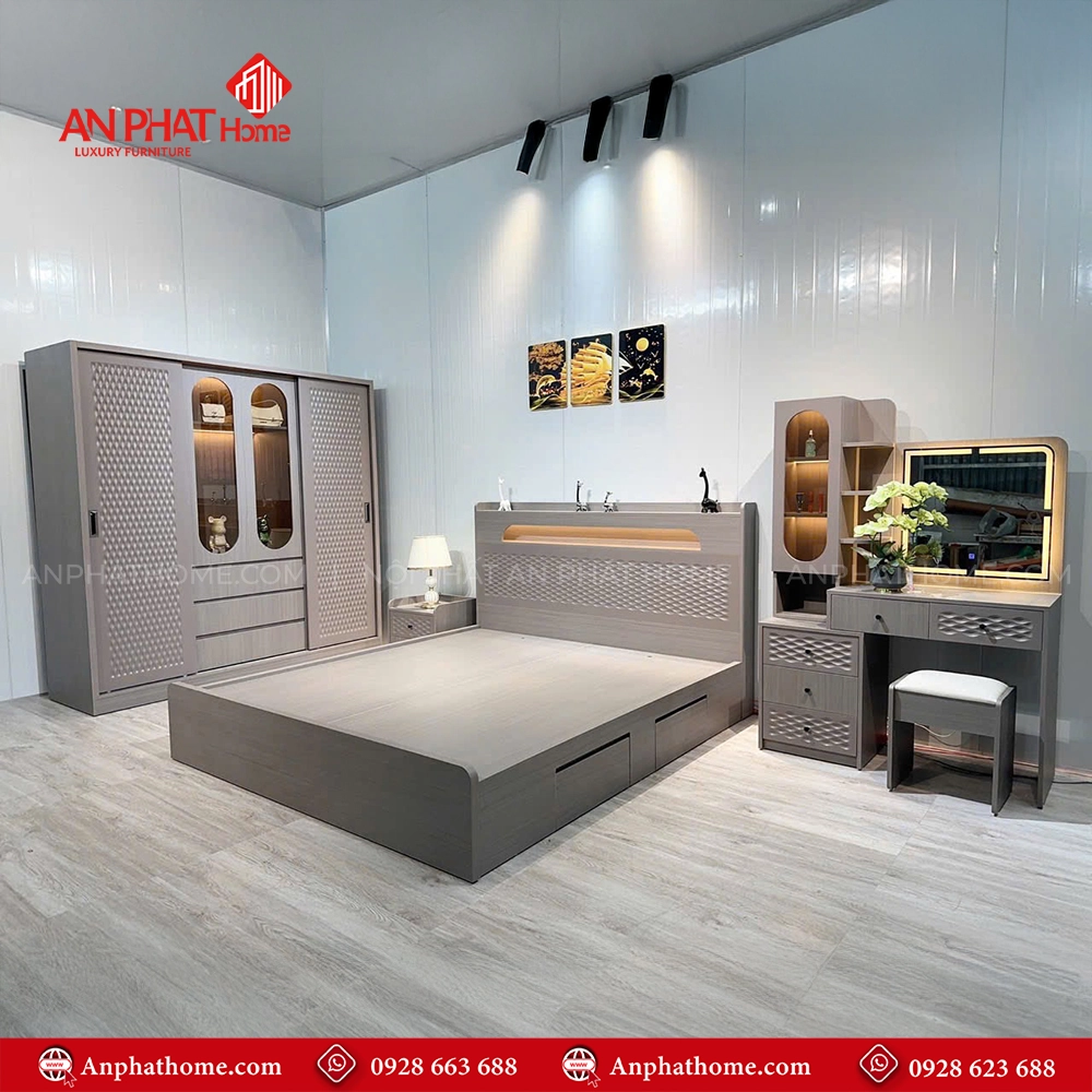Combo Phòng Ngủ Hiện Đại CB-94 6 Combo giường tủ phòng cưới đẹp nhất