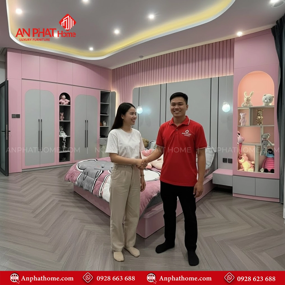 Combo Phòng Ngủ Nữ Tính CB-60 9 Mẫu phòng ngủ bé gái đẹp hiện đại