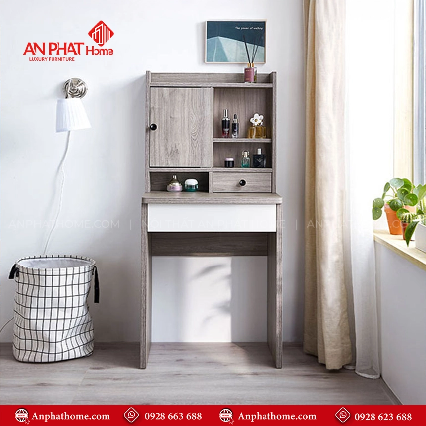 Mẫu Bàn Phấn Trang Điểm Hiện Đại B-2834 20 Mẫu bàn trang điểm kết hợp bàn làm việc