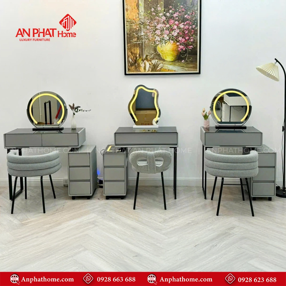 Mẫu Bàn Phấn Trang Điểm Mini Cao Cấp B-2822 12 Bàn trang điểm nhỏ gọn mẫu mới nhất