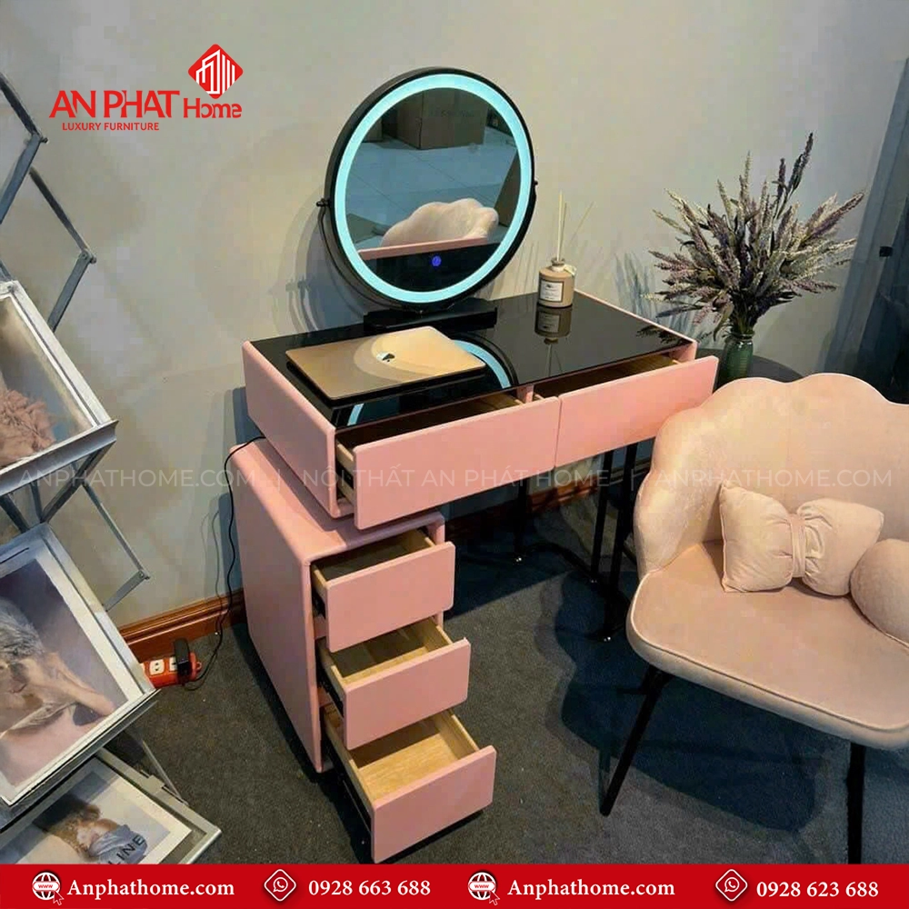 Mẫu Bàn Phấn Trang Điểm Mini Cao Cấp B-2822 14 Mẫu bàn trang điểm gỗ công nghiệp đẹp