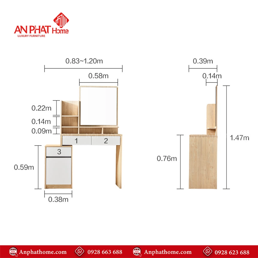 Mau Ban Trang Diem Go Cong Nghiep Gia Re B 2830 3