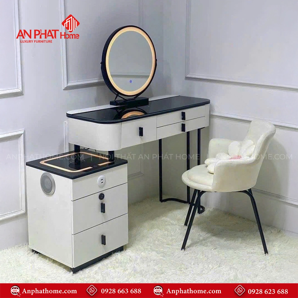 Mẫu bàn phấn trang điểm đơn giản hiện đại