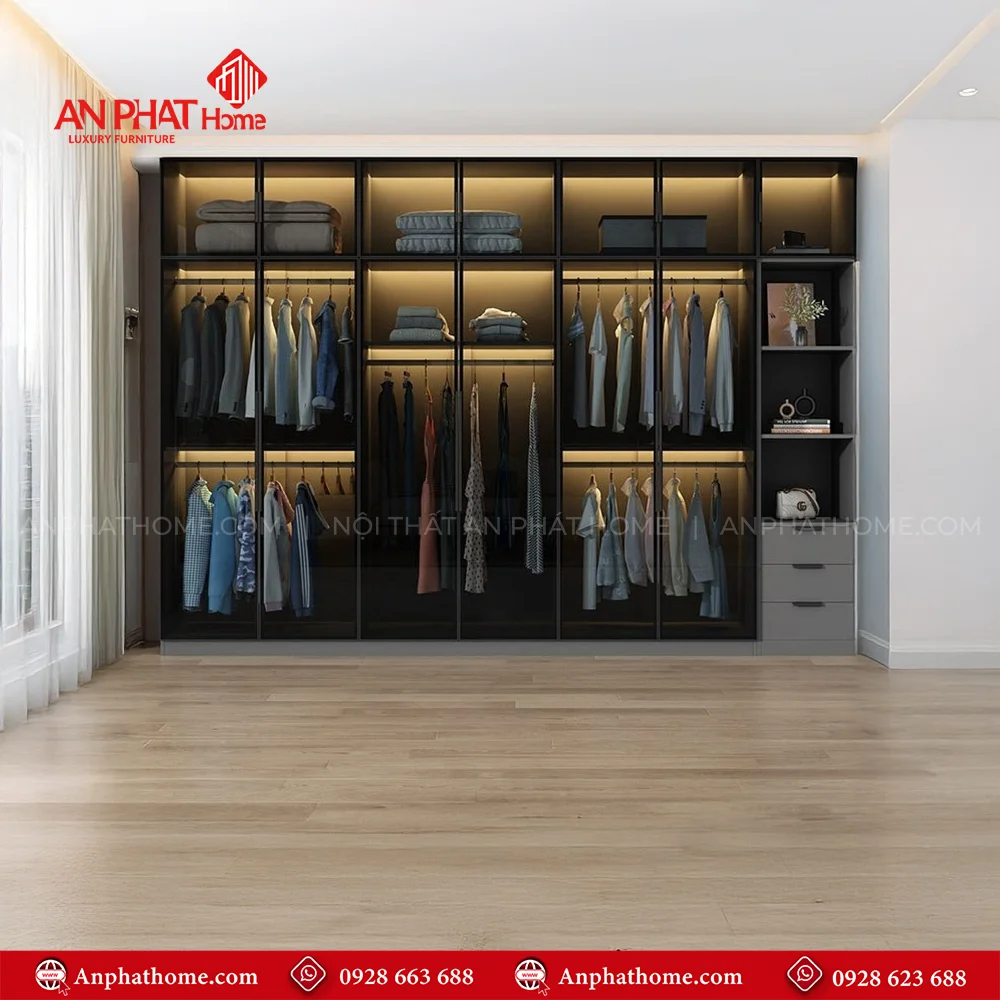 Tủ Áo Cánh Kính Cao Cấp TA-502 15 Tủ Áo Cánh Kính Cao Cấp TA-502 An Phát
