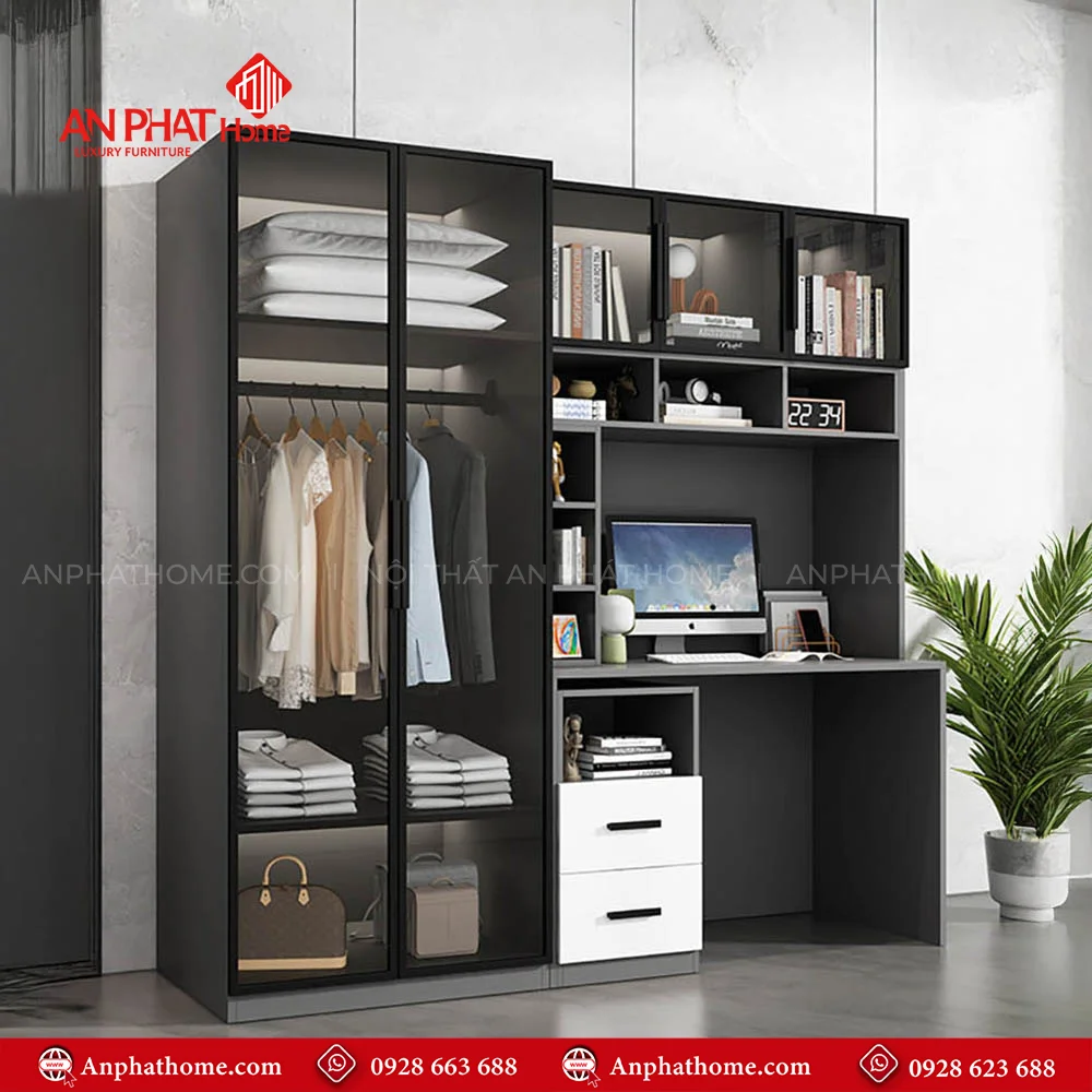 Tủ Áo Cánh Kính Đa Năng TA-593 21 Mẫu tủ quần áo thông minh tiết kiệm diện tích