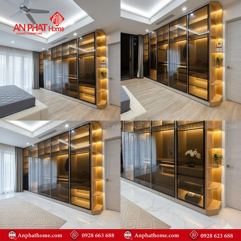 Tủ Áo Cánh Kính Đẹp TA-531 8 Mẫu tủ quần áo cánh kính