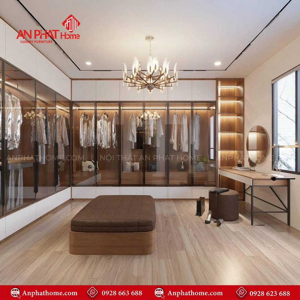 Tủ Áo Cánh Kính Hiện Đại TA-548 5 Tủ Áo Cánh Kính Hiện Đại TA-548 An Phát