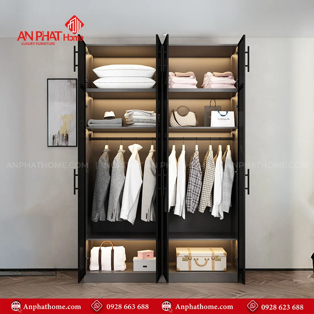 Tủ Áo Cánh Kính Hiện Đại TA-596 10 Mẫu tủ quần áo thông minh tiết kiệm diện tích