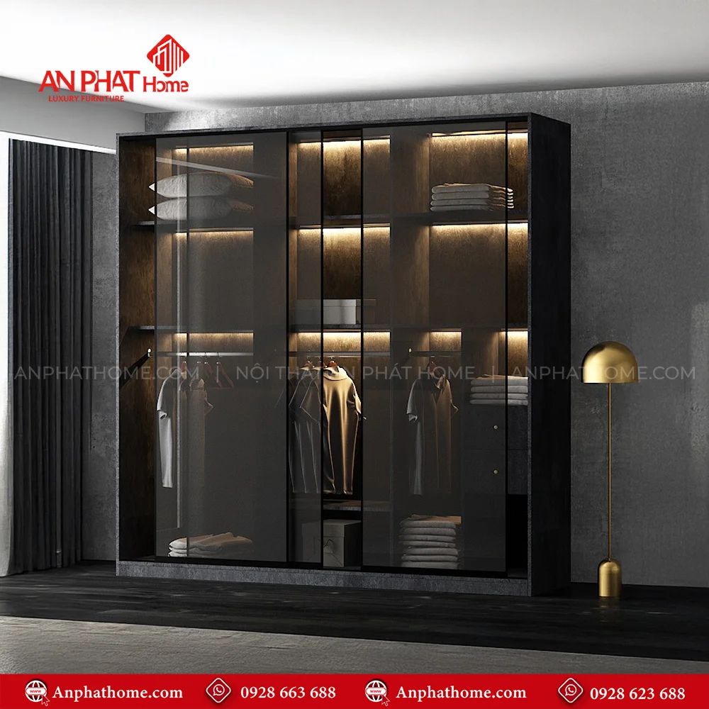 Tủ Áo Cánh Kính Sang Trọng TA-507 14 Mẫu tủ quần áo đẹp cho phòng nhỏ
