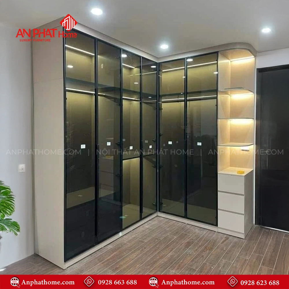Tủ Áo Cánh Kính Sang Trọng TA-511 7 Tủ Áo Cánh Kính Sang Trọng TA-511 An Phát