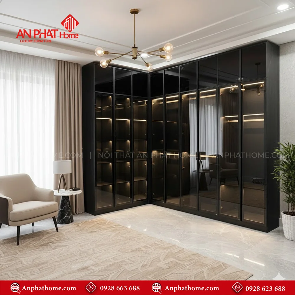 Tủ Áo Cánh Kính Sang Trọng TA-546 5 Tủ Áo Cánh Kính Sang Trọng TA-546 An Phát