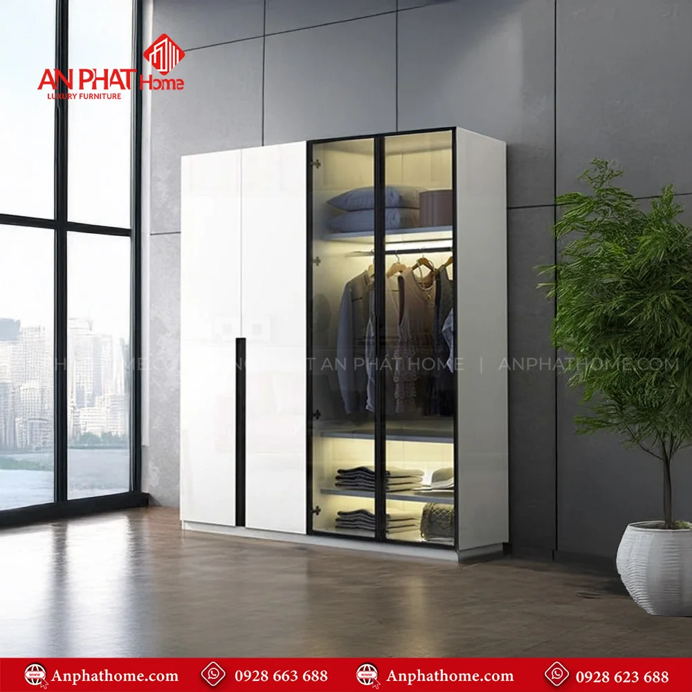 Tủ Áo Cánh Kính TA-509 7 Tủ Áo Cánh Kính TA-509 An Phát