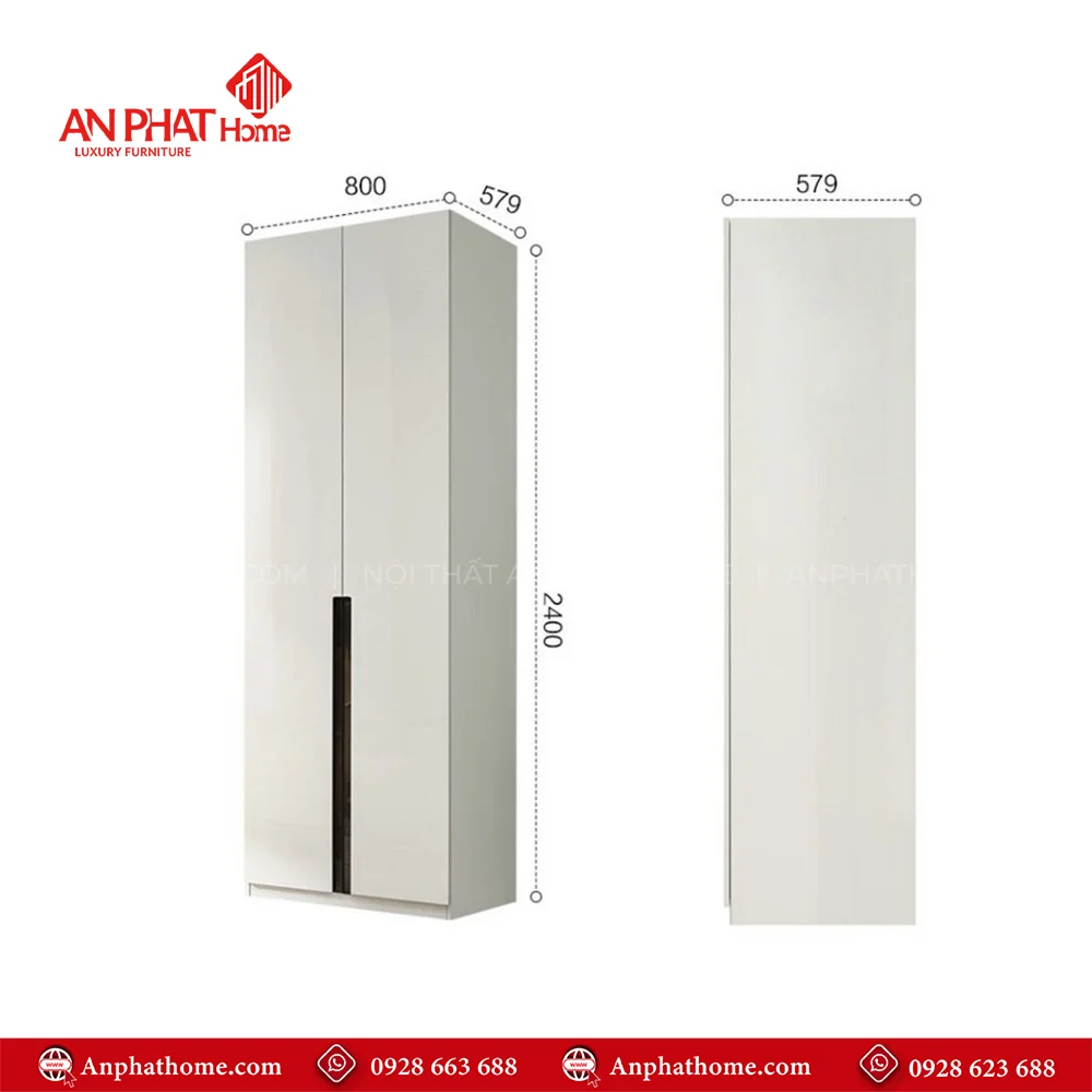 Tủ Áo Cánh Kính TA-509 9 Tu Ao Canh Kinh TA 509 4
