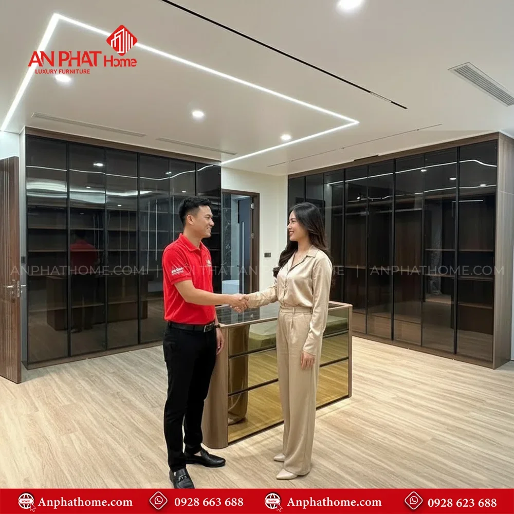 Tủ Áo Cánh Kính Thiết Kế Theo Yêu Cầu TA-556 13 Mẫu tủ quần áo thiết kế theo yêu cầu