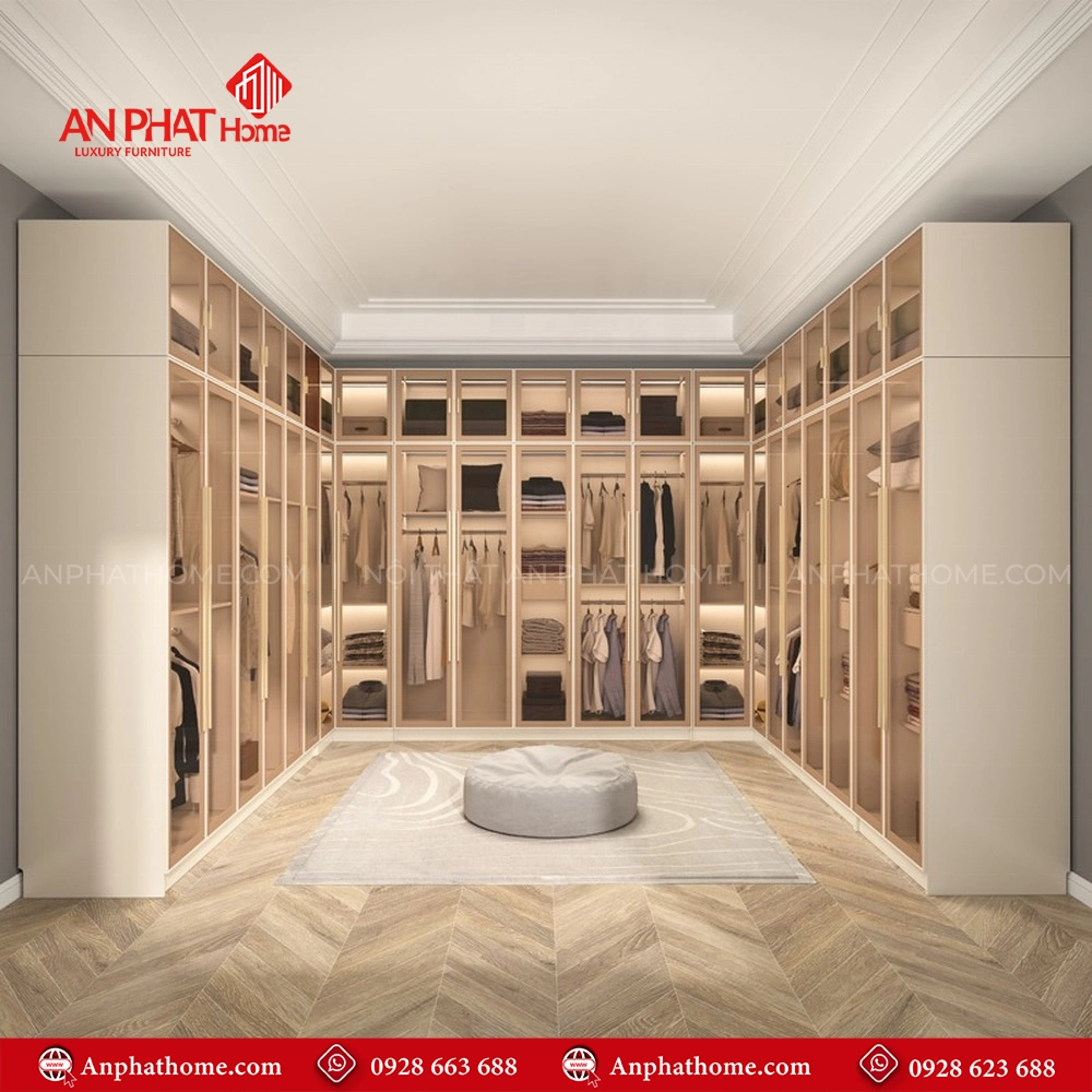 Tủ Áo Cánh Kính Thiết Kế Theo Yêu Cầu TA-563 5 Tủ Áo Cánh Kính Thiết Kế Theo Yêu Cầu TA-563 An Phát