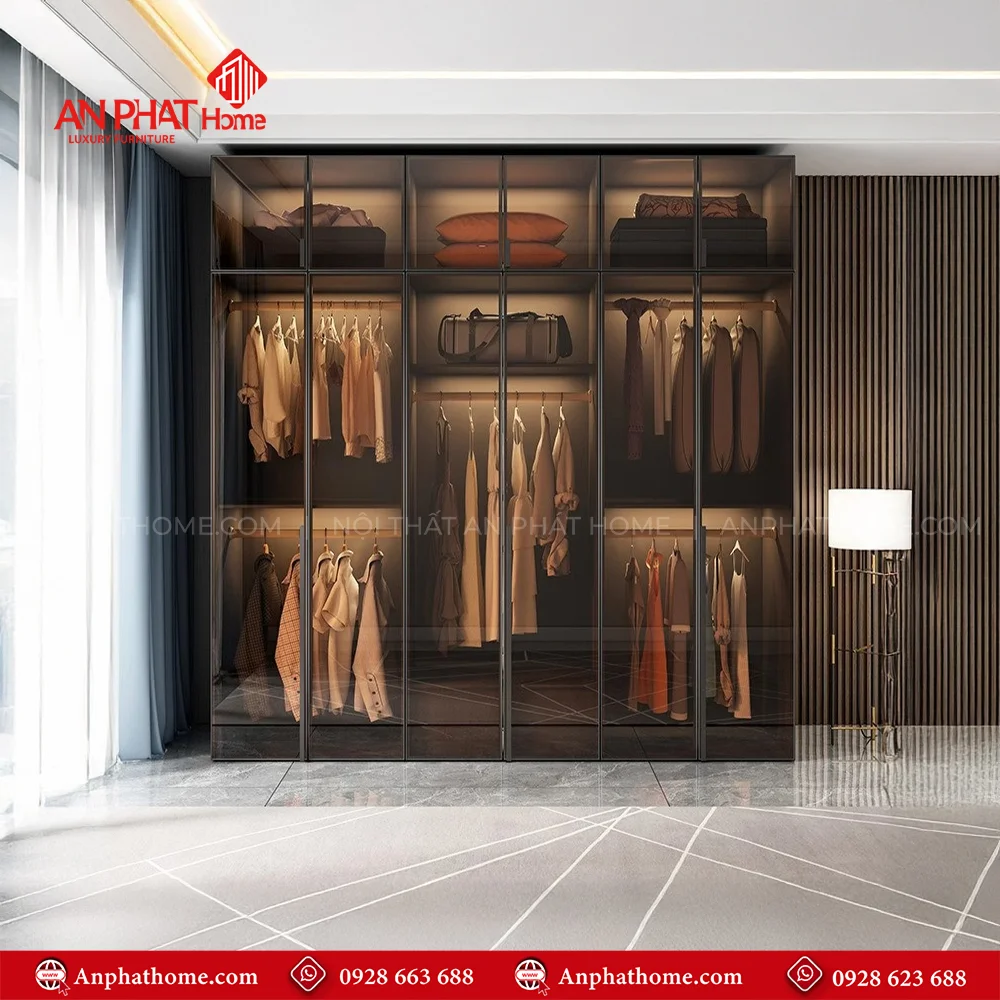 Tủ Áo Cánh Kính Thông Minh TA-504 27 Tủ Áo Cánh Kính Thông Minh TA-504 An Phát
