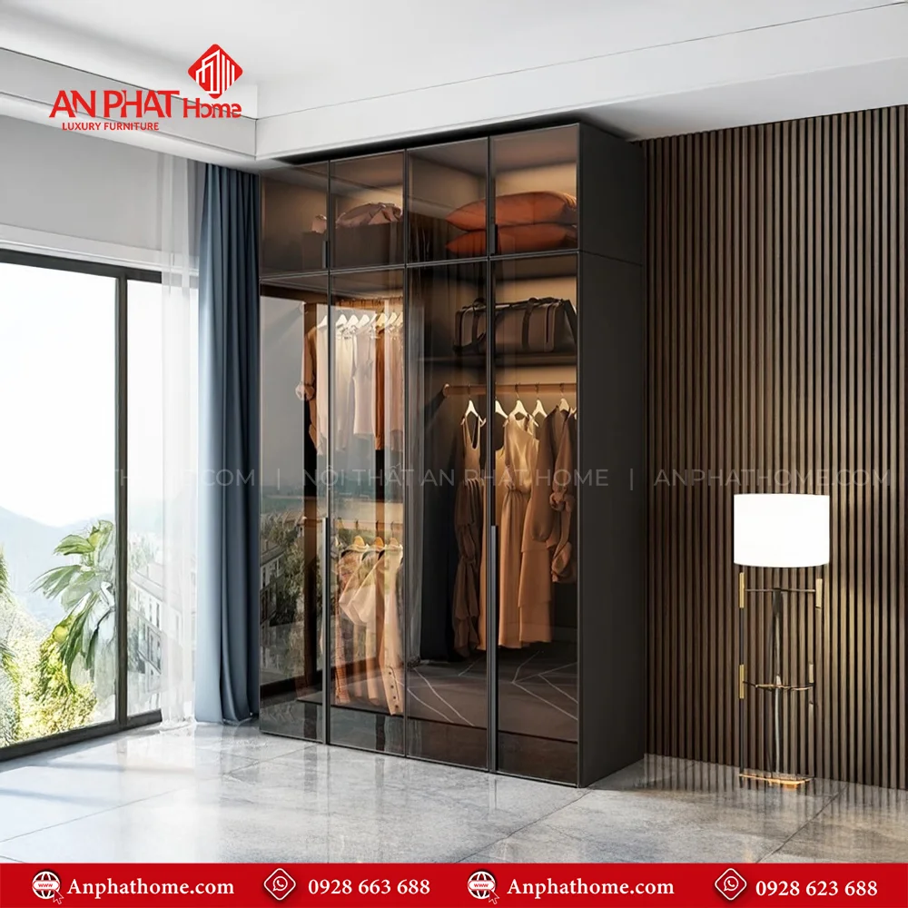 Tủ Áo Cánh Kính Thông Minh TA-504 32 Tủ quần áo cánh kính Hà Nội