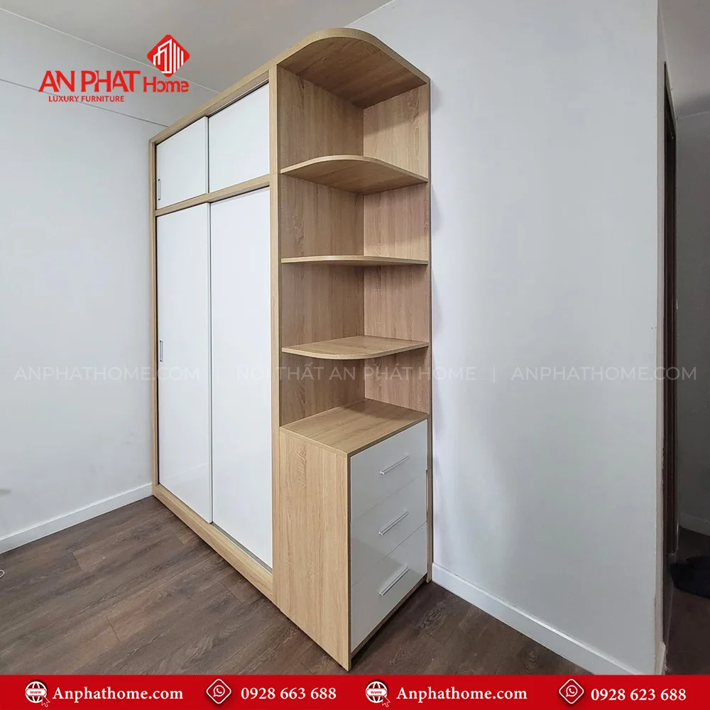 Tủ Áo Cánh Lùa Gỗ Công Nghiệp TA-600 8 Mẫu tủ quần áo cánh lùa hiện đại