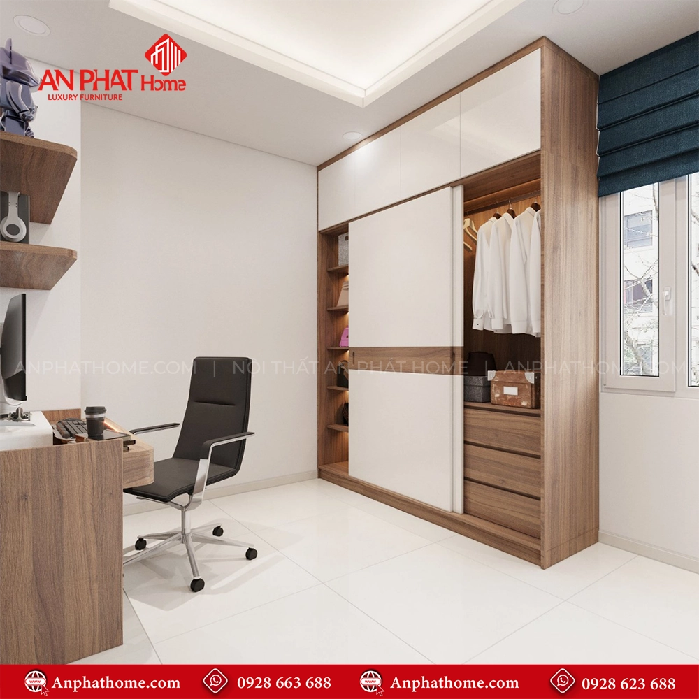 Tủ Áo Cánh Lùa Hiện Đại TA-572 6 Mẫu tủ quần áo nhựa Đài Loan cửa lùa