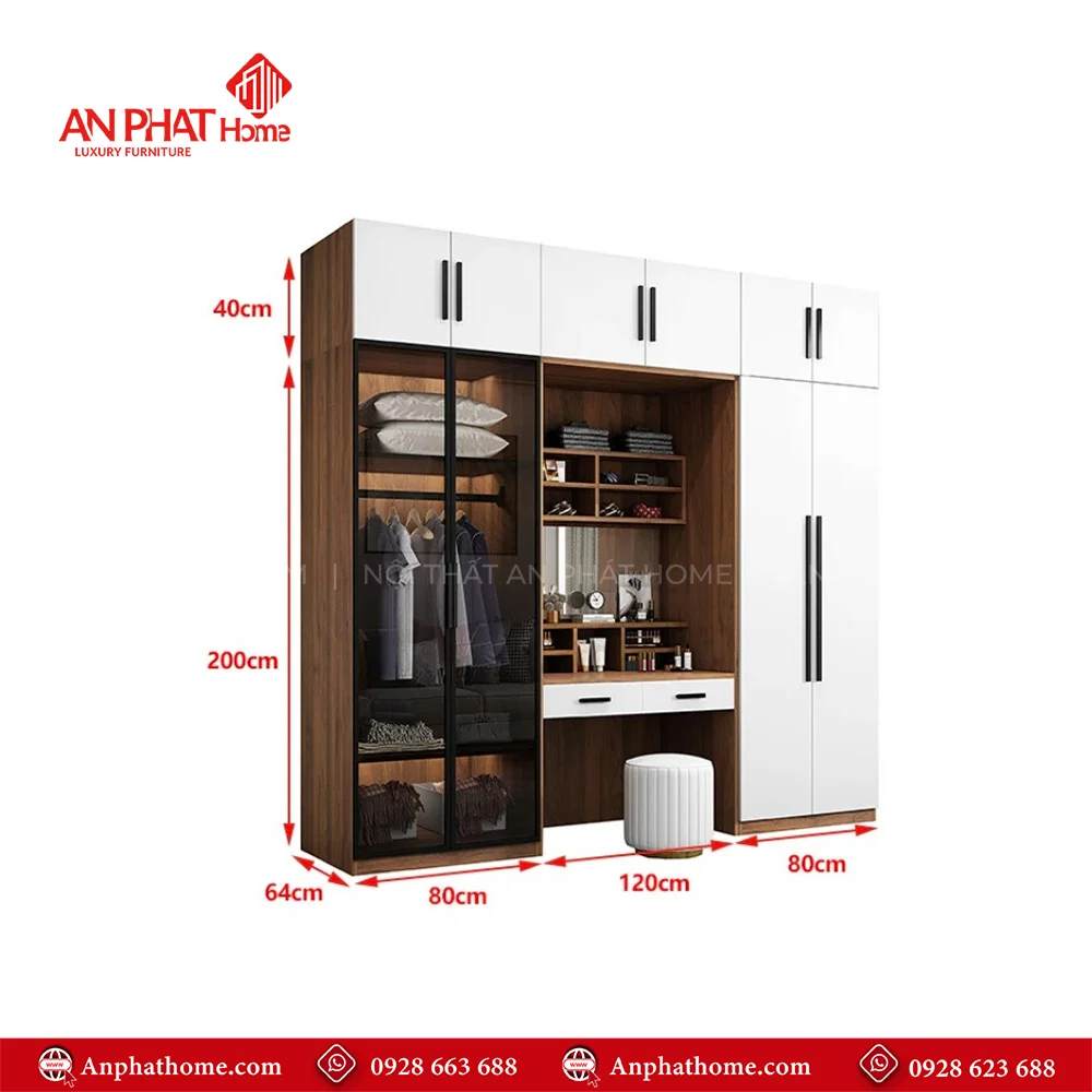 Tủ quần áo thông minh cửa lùa