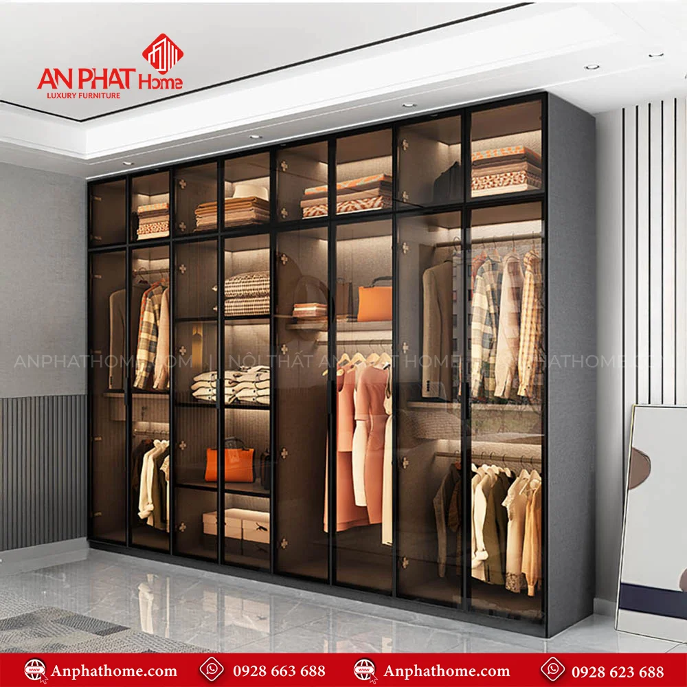 Tủ Áo Gỗ Cánh Kính Đẹp TA-597 An Phát