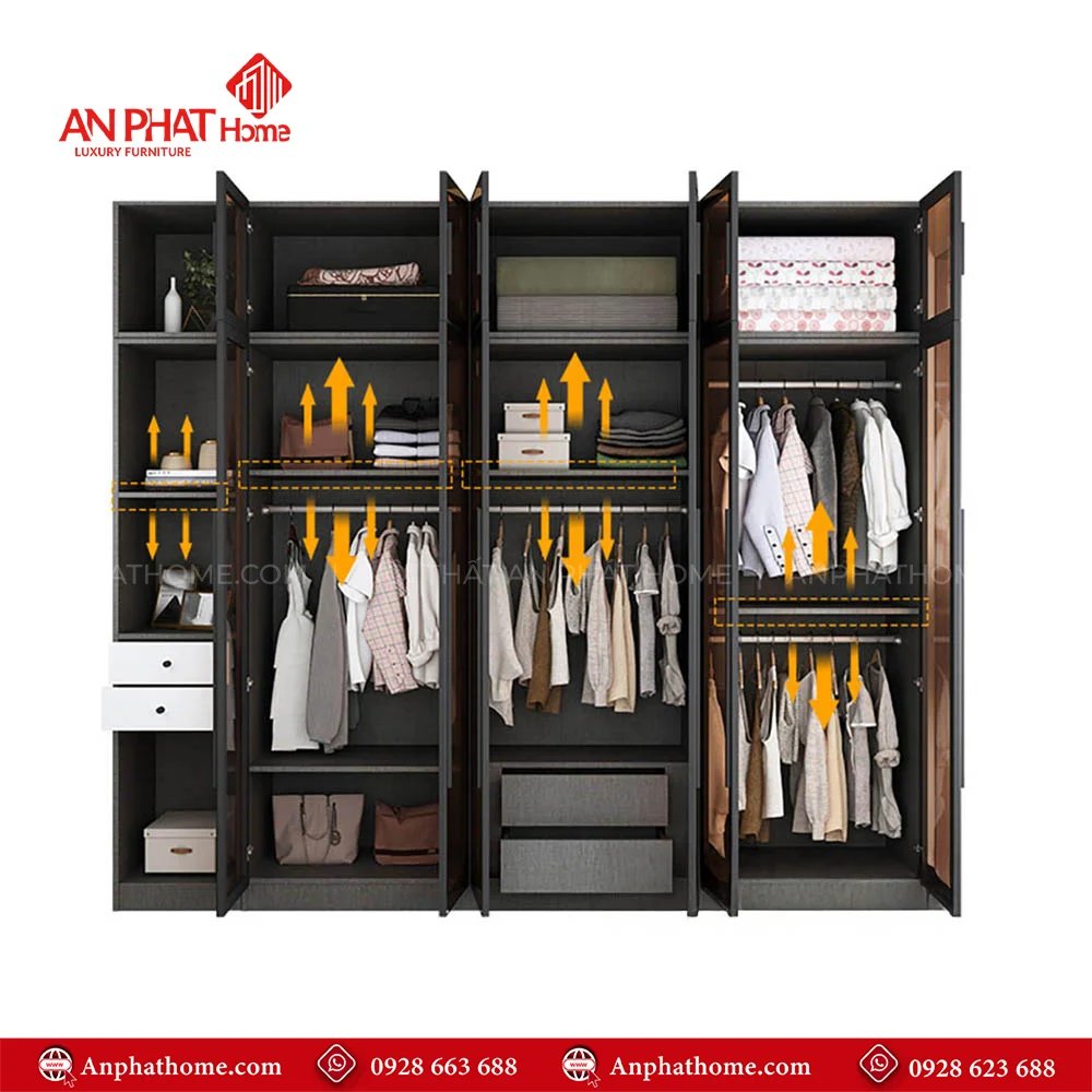 Tủ quần áo thông minh tiết kiệm diện tích