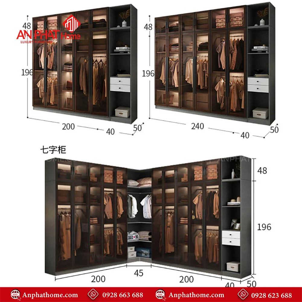 Tủ quần áo đơn giản mà đẹp