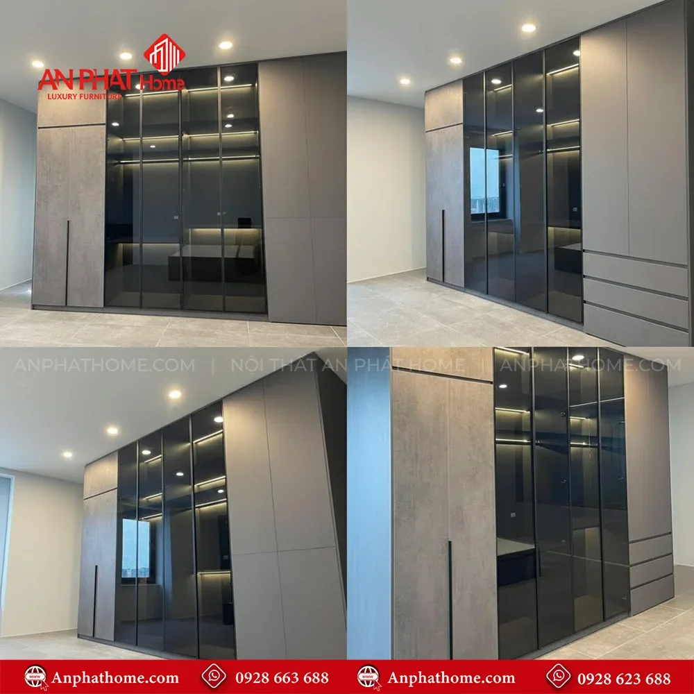 Mẫu tủ quần áo gỗ công nghiệp