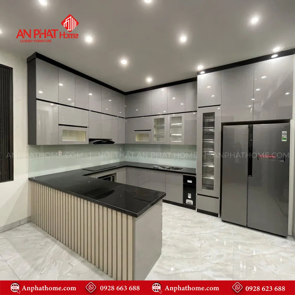Tủ Bếp Đẹp Phủ Acrylic Sang Trọng TB-924 7 Tủ Bếp Đẹp Phủ Acrylic Sang Trọng TB-924 An Phát