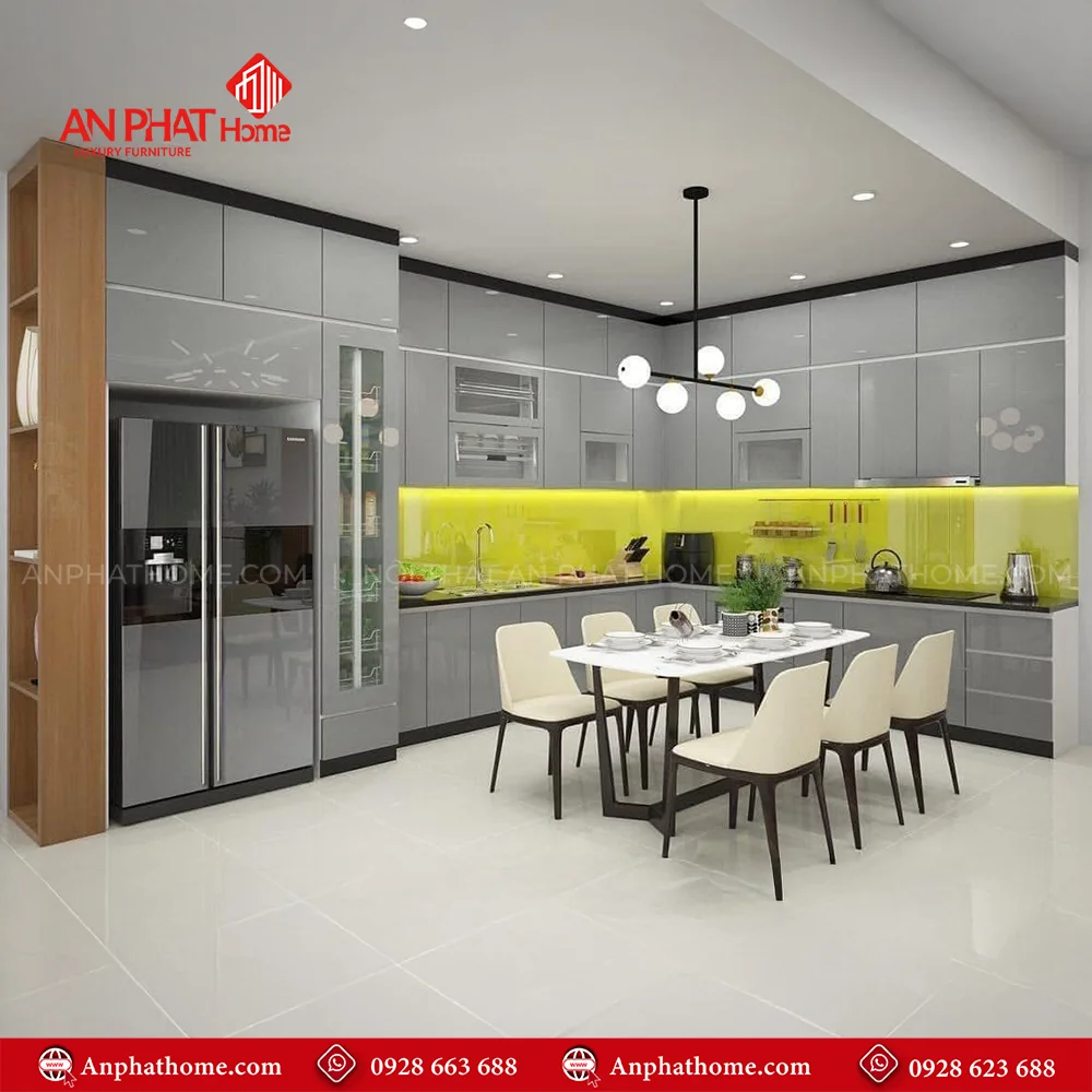 Tủ Bếp Đẹp Phủ Acrylic Sang Trọng TB-940 9 Tủ Bếp Đẹp Phủ Acrylic Sang Trọng TB-940 An Phát