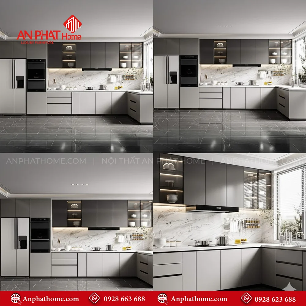 Tủ Bếp Đẹp TB-945 9 Mẫu tủ bếp đẹp đơn giản giá tốt nhất