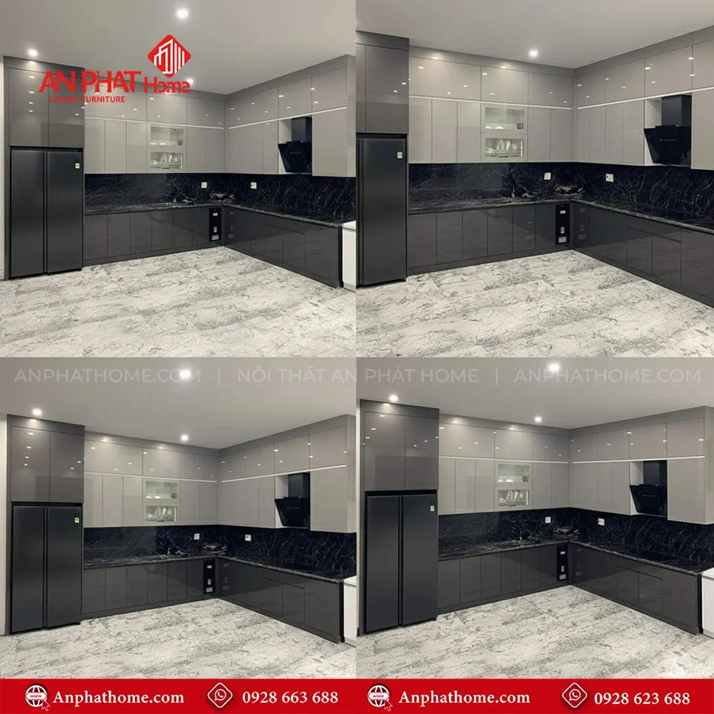 Tủ Bếp Đẹp TB-948 9 Top 30 Mẫu tủ bếp chữ L nhỏ đẹp