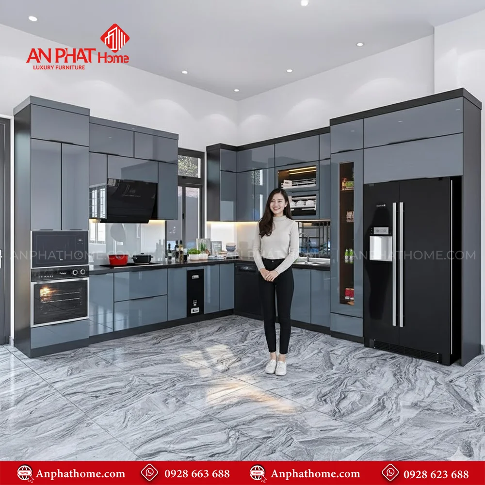 Tủ Bếp Đẹp TB-959 10 Mẫu tủ bếp đẹp đơn giản