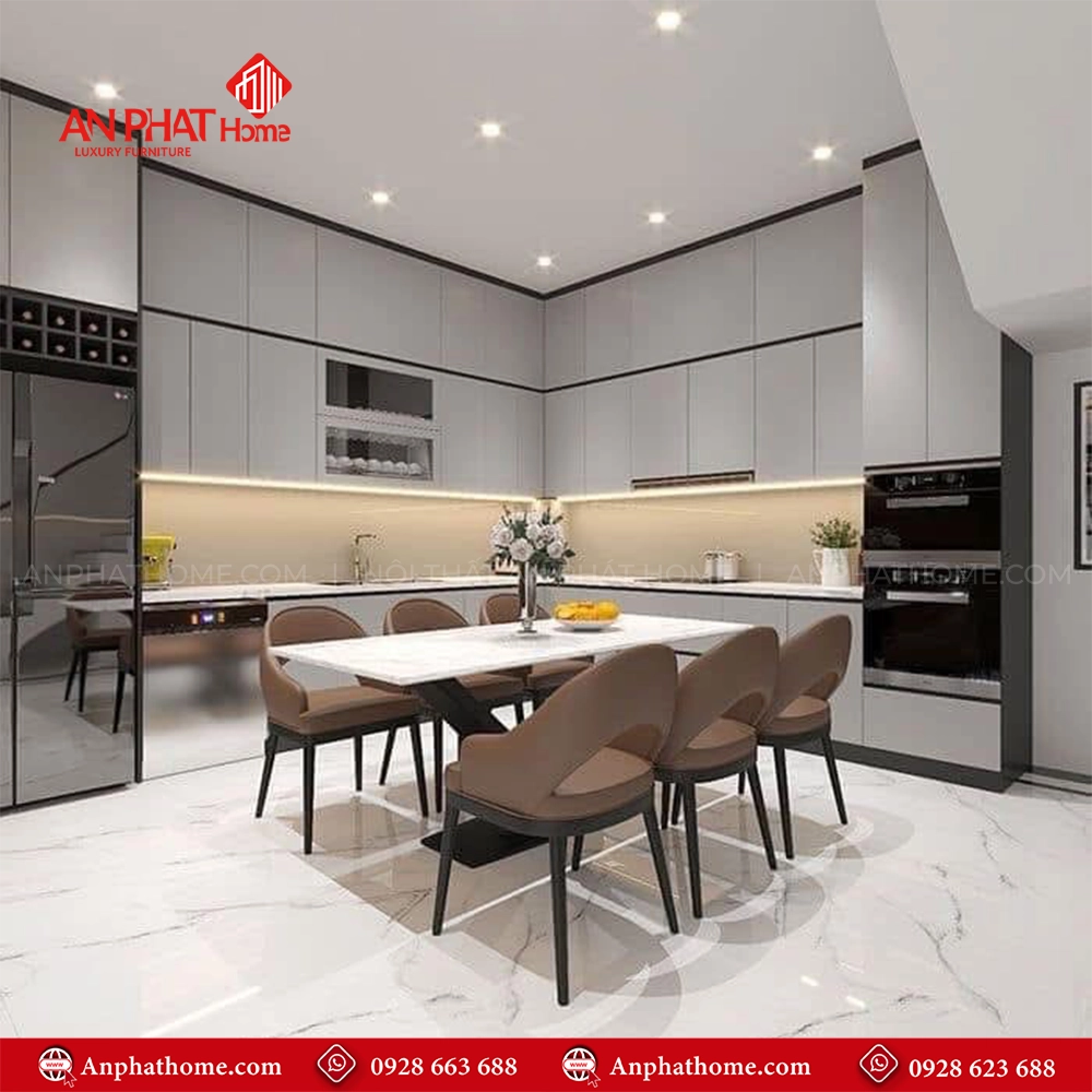 Tủ Bếp Đẹp Thiết Kế Hiện Đại TB-934 An Phát