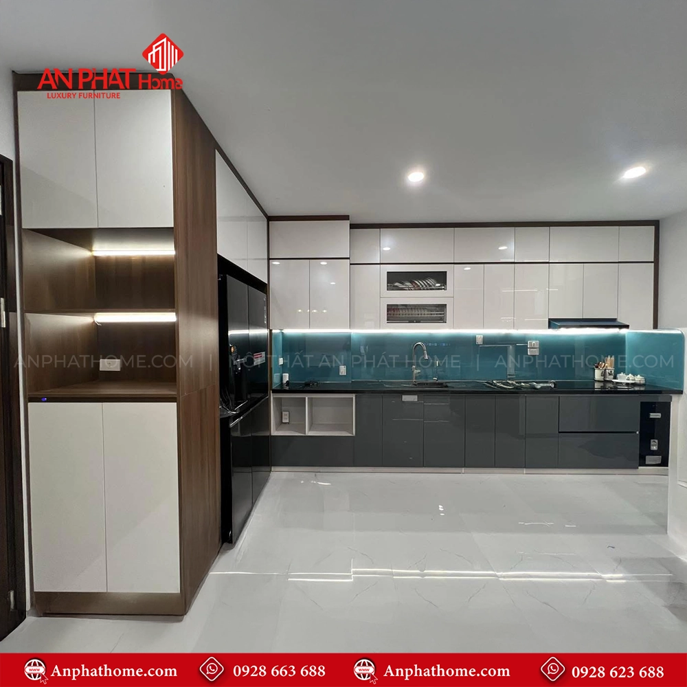 Tủ Bếp Gỗ An Cường Cánh Phủ TB-932 An Phát