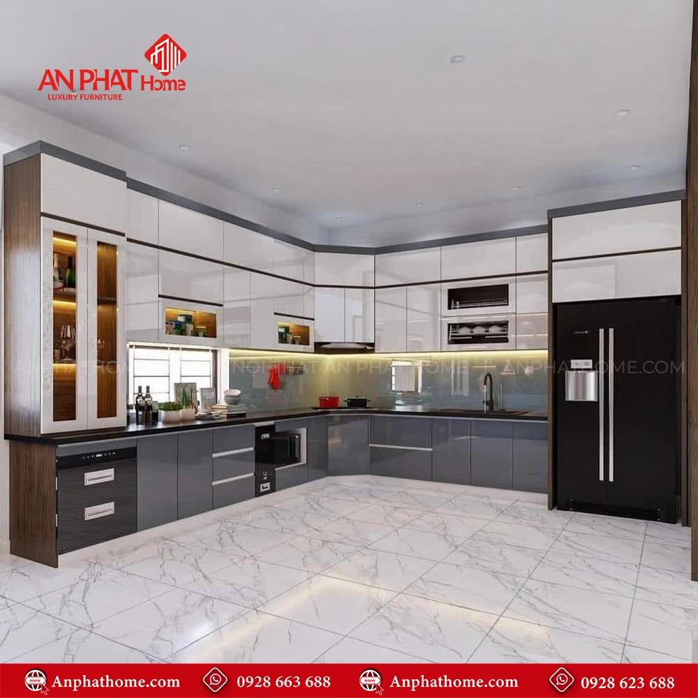 Tủ Bếp Gỗ Đẹp TB-942 An Phát