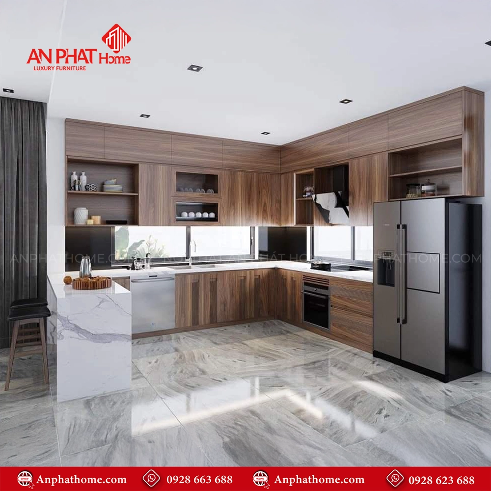 Tủ Bếp Gỗ Sang Trọng TB-947 7 Tủ Bếp Gỗ Sang Trọng TB-947 An Phát