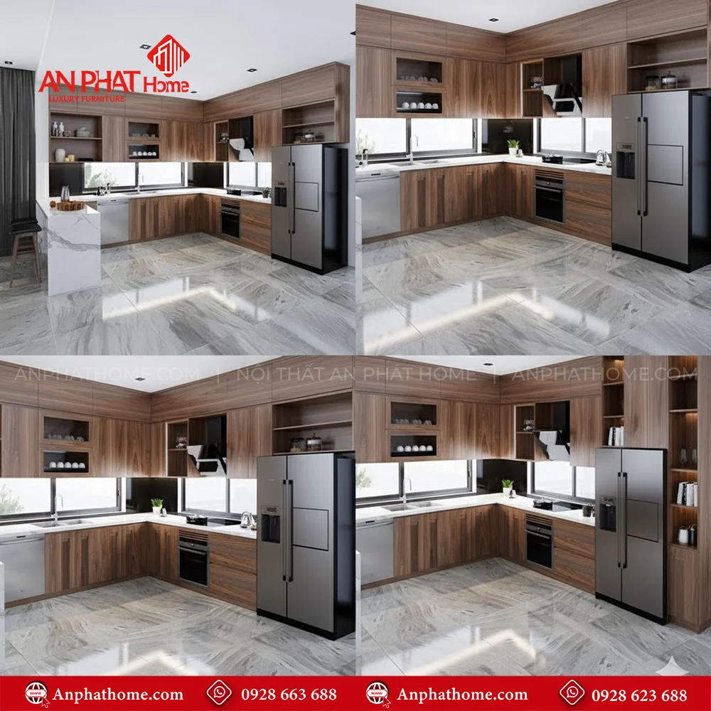 Tủ Bếp Gỗ Sang Trọng TB-947 9 Những mẫu tủ bếp đẹp hiện đại nhất
