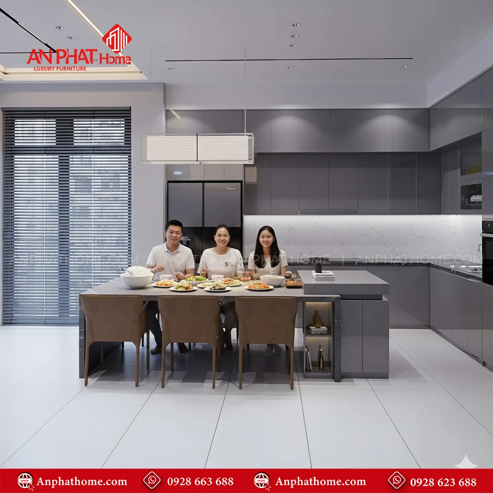 Tủ Bếp Hiện Đại TB-958 8 Những mẫu tủ bếp đẹp hiện đại nhất