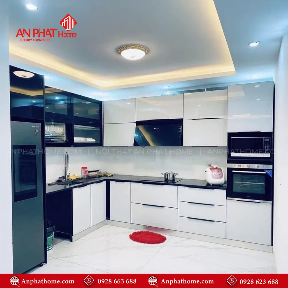 Tủ Bếp INOX Cánh Acrylic Cực Đẹp TB-916 7 Tủ Bếp INOX Cánh Acrylic Cực Đẹp TB-916 An Phát