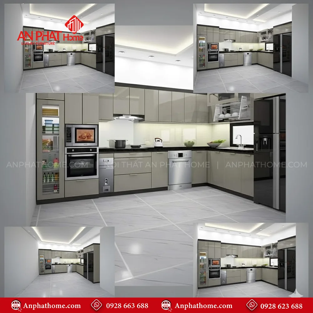 Tủ Bếp Inox Sang Trọng TB-944 9 Tủ bếp chữ L giá bao nhiêu