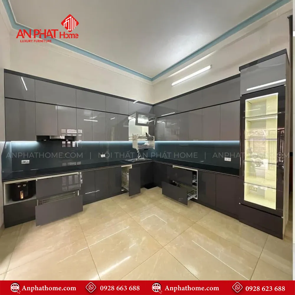 Tủ Bếp Nhựa Cao Cấp Sang Trọng TB-918 7 Tủ Bếp Nhựa Cao Cấp Sang Trọng TB-918 An Phát
