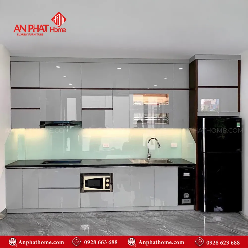 Tủ Bếp Nhựa Chữ I Hiện Đại TB-917 7 Tủ Bếp Nhựa Chữ I Hiện Đại TB-917 An Phát