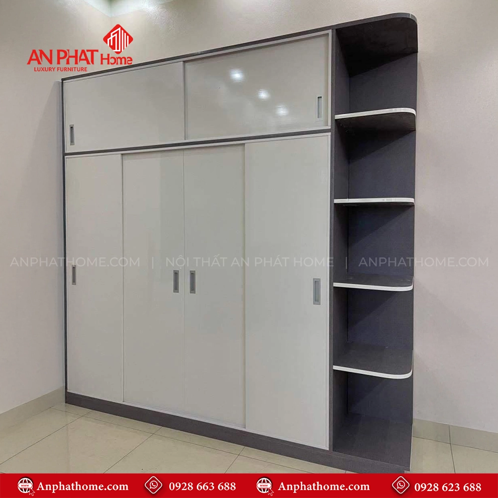 Tủ Đựng Quần Áo Cánh Lùa TA-577 7 Tủ Đựng Quần Áo Cánh Lùa TA-577 An Phát Home