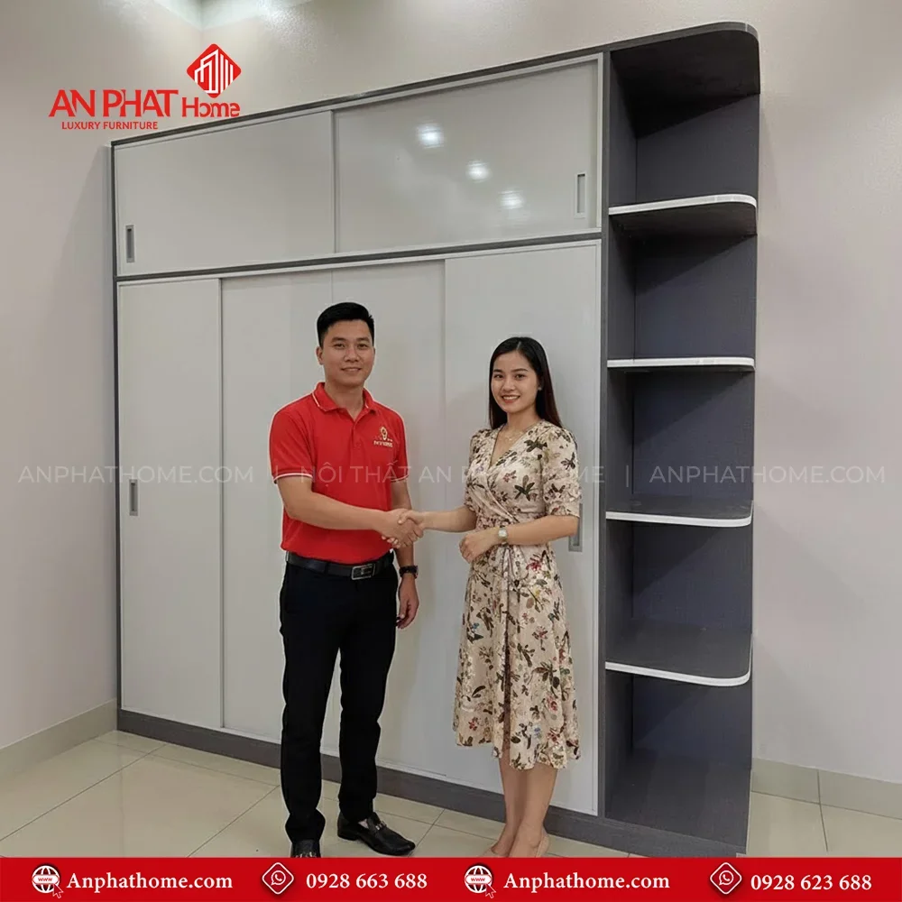 Tủ Đựng Quần Áo Cánh Lùa TA-577 9 Mẫu tủ quần áo trong phòng ngủ hiện đại