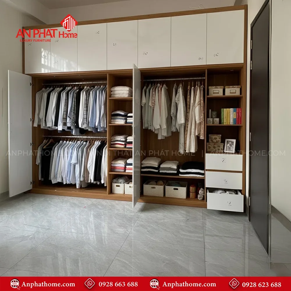 Tủ Đựng Quần Áo Hiện Đại TA-552 8 Mẫu tủ quần áo thiết kế theo yêu cầu