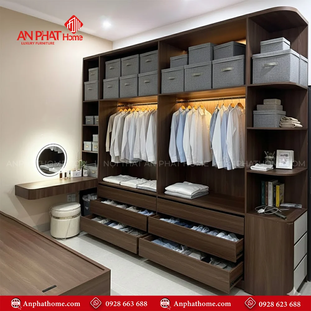 Tủ Đựng Quần Áo Người Lớn TA-573 8 Mẫu tủ quần áo mdf phủ melamine