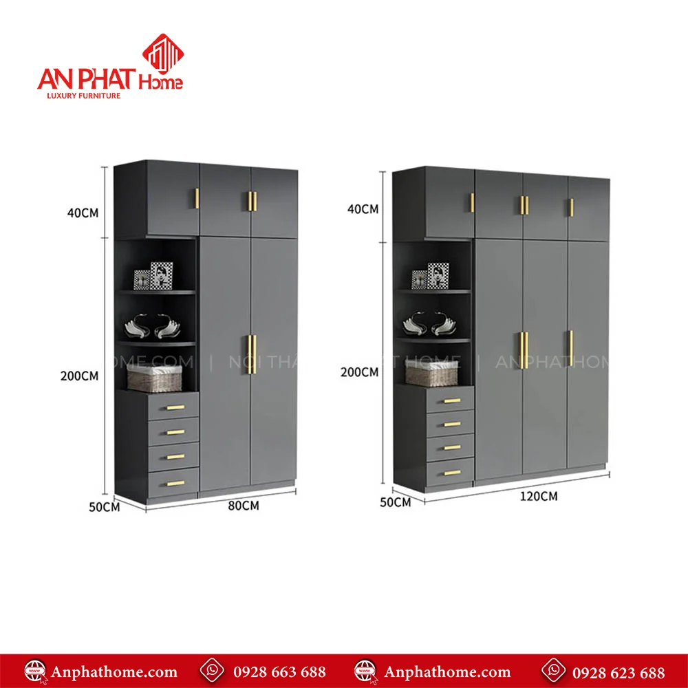 Tủ Đựng Quần Áo Thông Minh TA-599 9 Tủ quần áo thiết kế theo yêu cầu