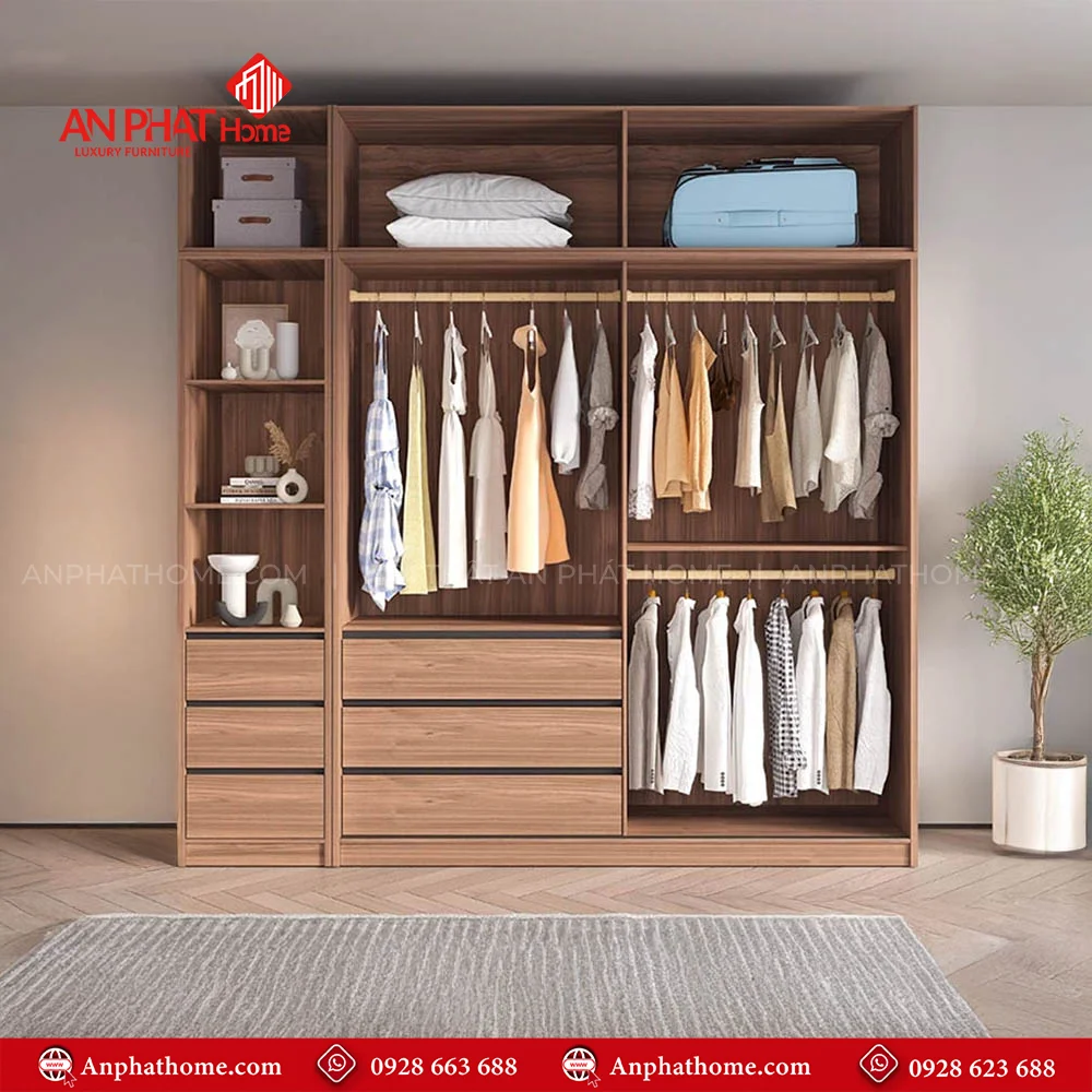 Tủ Quần Áo Cửa Lùa Cánh Kính TA-592 39 Mẫu thiết kế tủ đựng quần áo theo yêu cầu