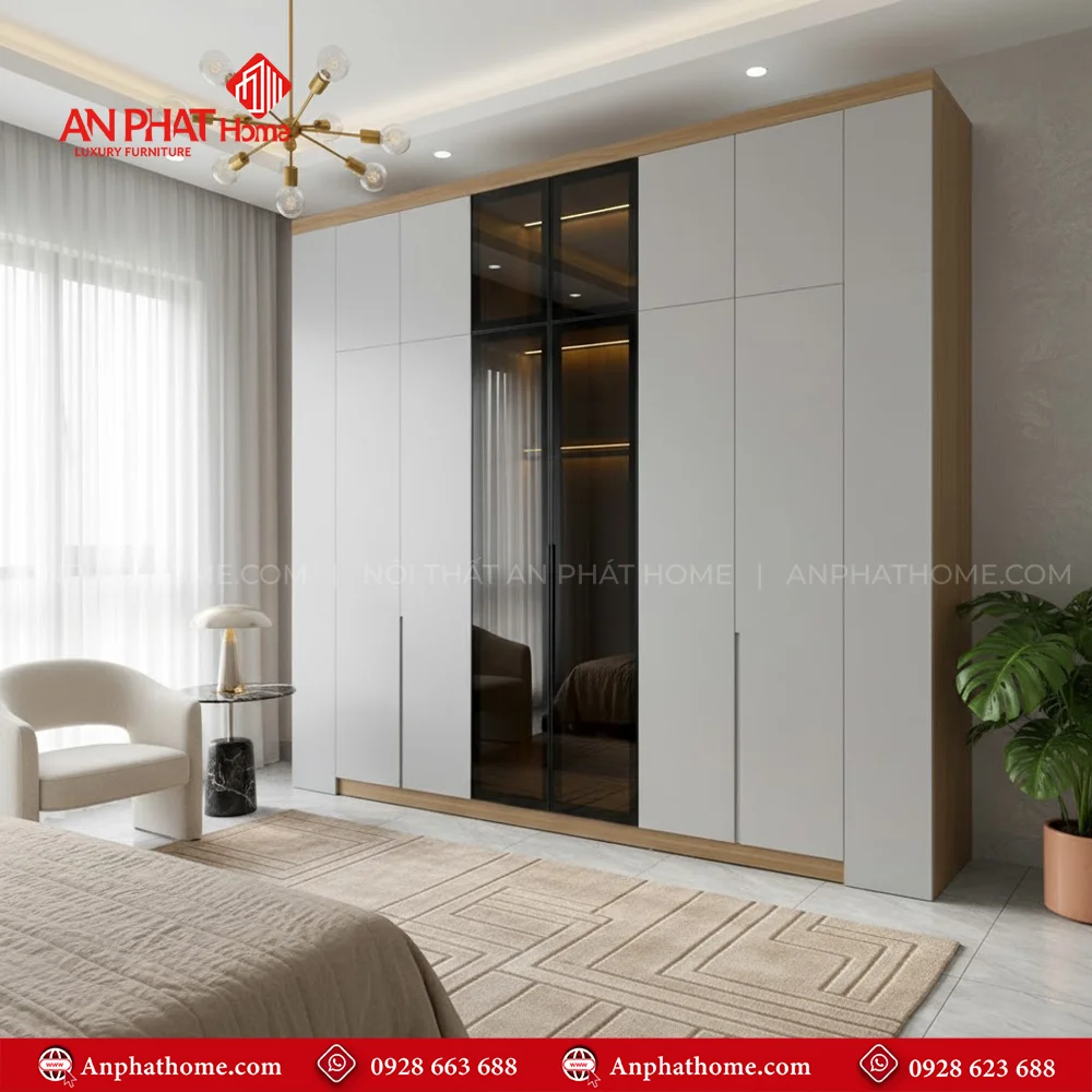 Tủ Quần Áo Đẹp TA-534 7 Tủ Quần Áo Đẹp TA-534 An Phát Home